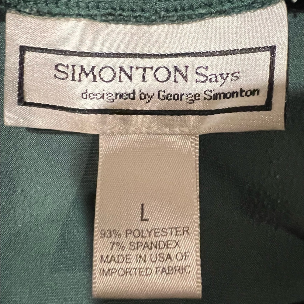 Simonton Says 2 Piece Green Long Sleeve Skirt Set Top Large Skirt Medium - Picture 6 of 9